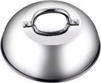 Cook N Home 9.5-Inch Stainless Steel Grill Cooking Steaming Dome Lid, 24cm