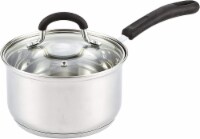Cook N Home 3 Quart Stainless Steel Saucepan Sauce Pot with Lid ,Stay Cool Handle, silver