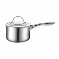 Cooks Standard 2-QT Classic Stainless Steel SaucePan/Sauce Pan with Glass Lid