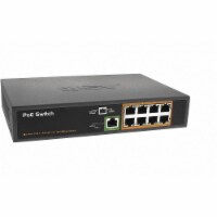 Bv Tech PoE Switch,Camera Inputs 8,5-13/16 L POE-SW801