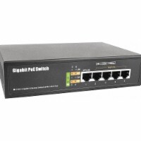 Bv Tech PoE Switch,Camera Inputs 4,4-29/32 L POE-SW501G
