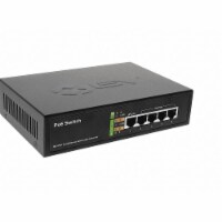 Bv Tech PoE Switch,Camera Inputs 4,4-29/32 L POE-SW501