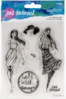Jane Davenport Stamp Camp Collection Clear Stamps Set-Walk With Courage