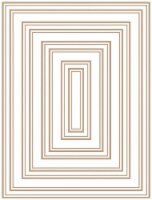 Spellbinders Glimmer Hot Foil Plate Essential Duo Lines-Glimmer Rectangles