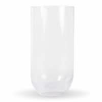 12"H Clear Round Bottom Glass