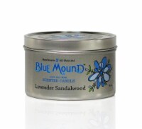 Blue Mound Soy Wax Lavender Sandalwood Scented Candle Perspective: Main