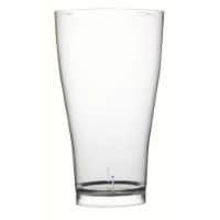 Fineline Settings FINE4514CL Pilsner Glass Polystyrene Plastic Cups - 6 ct. 14 oz.