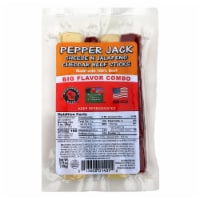 Wisconsin Cheese Company™ Pepper Jack Cheese N' Jalapeno Cheddar Beef Sticks Perspective: Main