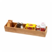 YBM Home 329 Bamboo Drawer Organizer With 3 Removable Dividers