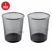YBM Home 2484vc-2 4.75 gal Steel Mesh Round Open Top Waste Basket Wire Bin Trash Can