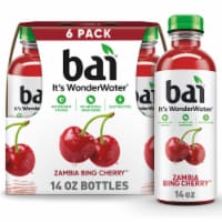 Bai Zambia Bing Cherry Water Beverage Bottles Perspective: Main