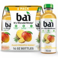 Bai Pilavo Pineapple Mango Water Beverage Bottles Perspective: Main