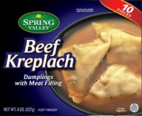 Spring Valley Beef Kreplach Meat Filled Dumplings 10 Count Perspective: Main