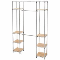 Trinity TBFZ-2701 Expandable Closet Organizer, Chrome - 56 to 78 x 14 x 84 in.
