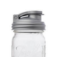 reCAP® Mason Jars Lid POUR cap | Wide Mouth | Silver
