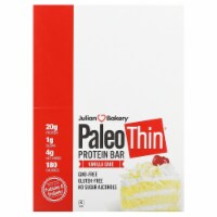 Julian Bakery Paleo Thin Protein Bar Vanilla Cake 12 Bars - 2.19 oz (62 g) Each