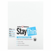 Julian Bakery StayThin Egg White Protein Bar Peanut Butter 12 Bars - 1.72 lbs (781.2