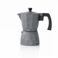 6-Cup Aluminum Espresso Maker Gray Holstein Housewares