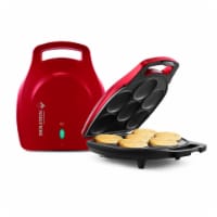 6-Section Arepa Maker w/Handle Metallic Red