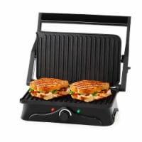 Holstein Housewares 2-Slice Panini Press and 180° Grill with Non-Stick Plates