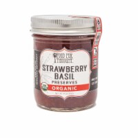 Strawberry Basil Preserves; Organic, All Natural, GMO Free, Gluten Free, Fair Trade