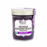 Michigan Blueberry Merlot Preserves; Organic, All Natural, GMO Free, Gluten Free, Fair Trade
