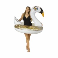Pool Candy Glitter Jumbo Beach & Pool Tube - White Swan