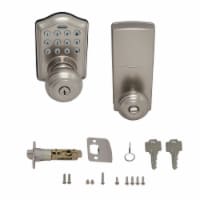 Honeywell Digital Entry Keypad with Satin Nickel Knob Door Lock Perspective: Main