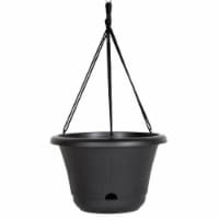 Bloem LHB1300 13 in. Lucca Self Watering Hanging Basket, Black