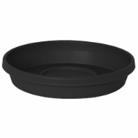 Bloem STT1600 16 in. Terra Plant Saucer Tray, Black