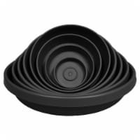 Bloem STT2400 24 in. Terra Plant Saucer Tray, Black