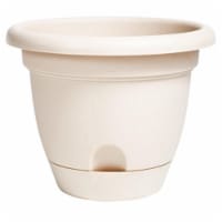 Bloem 256723 8 in. Lucca Pebble Stone Plastic Planter