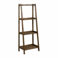 New Ridge Home Goods 2025-CHS Dunnsville 4-Tier Ladder Shelf - Antique Chestnut