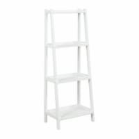 New Ridge Home Goods 2025-WHT Dunnsville 4-Tier Ladder Shelf - White