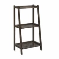 New Ridge Home Goods 2027-ESP Dunnsville 3-Tier Ladder Shelf - Espresso