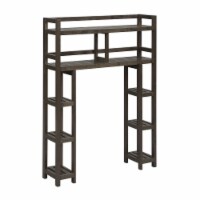 Newridge Home Solid Wood Dunnsville 2-Tier Space Saver With Side Storage For Your Bathroom