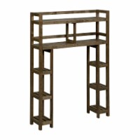 Newridge Home Solid Wood Dunnsville 2-Tier Space Saver With Side Storage For Your Bathroom