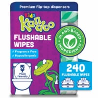 KANDOO - Children's Toilet Wipes Melon - 60 Wipes