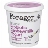 Forager Project Dairy-Free Organic Probiotic Unsweetened Vanilla Bean Cashewmilk Yogurt 24 oz Perspective: Main