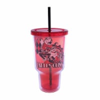 Silver Buffalo 32 oz Harley Quinn Jumbo Cold Cup with Lid & Straw
