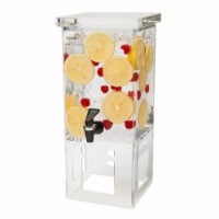 Rosseto Serving Solutions Acrylic Base Rectangle Beverage Dispenser, 1-Gallon