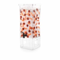 Rosseto Serving Solutions Beverage Dispenser, 4 Gallon Square with Acrylic Base