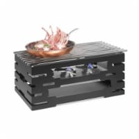 Rosseto Serving Solutions SK032 Multi-Chef Stainless Steel Rectangle Warmer with Track Grill