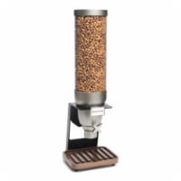 Rosseto Serving Solutions EZ529 Single Container Table-Top Cereal Dispenser with Walnut Tray-