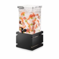 Rosseto Serving Solutions Beverage Dispenser with Black Gloss Bamboo Base