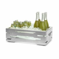 Rosseto SM243 Multi Chef 7 in. Stainless Steel Cooler with Acrylic Ice Housing