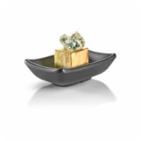 Rosseto MEL005 Black Forme Melamine Rustic Rectangle, Set of 24