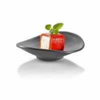 Rosseto MEL007 Black Forme Melamine Rustic Scallop, Set of 12
