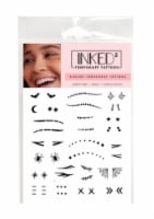 INKED by Dani Frightful Face Temporary Tattoo Sheet Perspective: Main