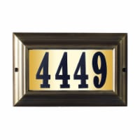 QualArc LTL-1301-FB-PN 15 in. Edgewood Large Do It Yourself Kit Lighted Address Plaque in Fre